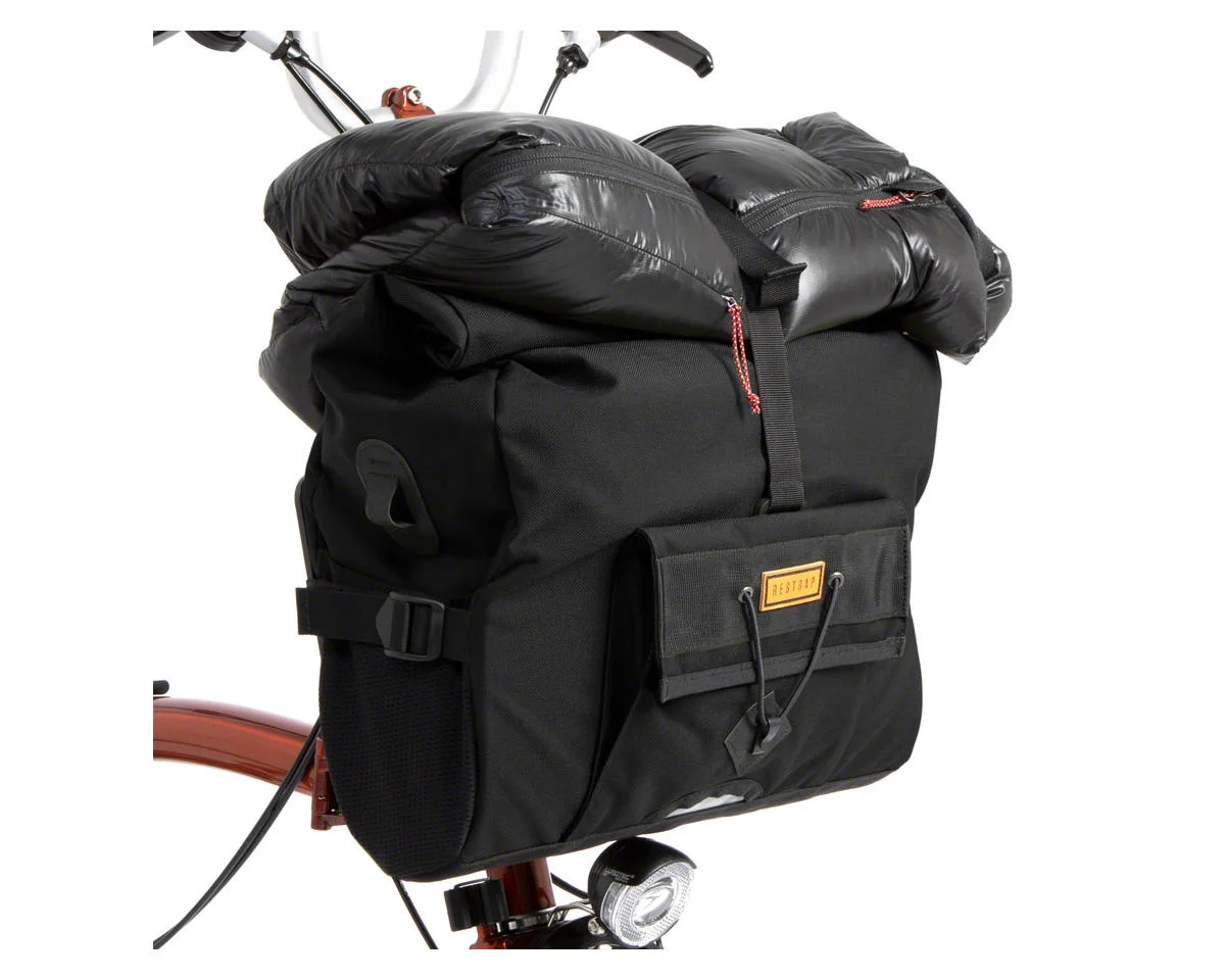 Restrap City Loader Handlebar Bag (Black) (Fits Brompton Mount) (20L) - view 5